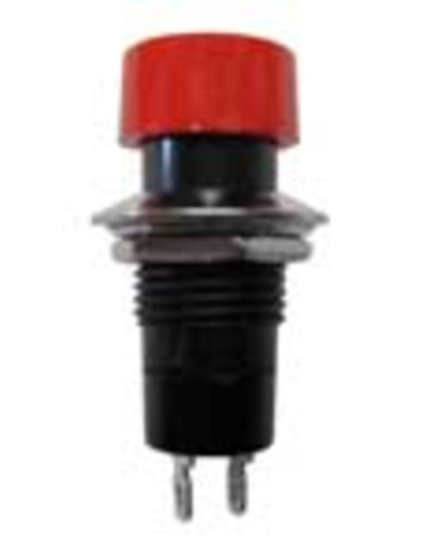 Interruttore unipolare a saldare da pannello max 125V 1A colore rosso