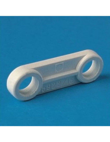 Bloccacavo 2 fori nylon nero pa 66 rv interasse fori 16mm