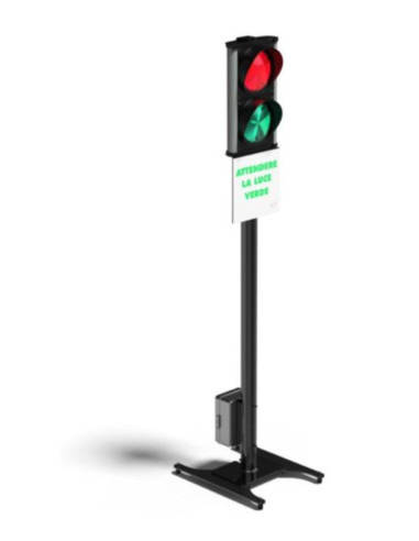Semaforo a piantana rosso/verde manuale con cavo