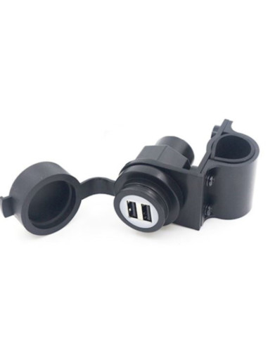 Prese 2x USB 5V da manubrio con tensione 12/24V per uso esterno