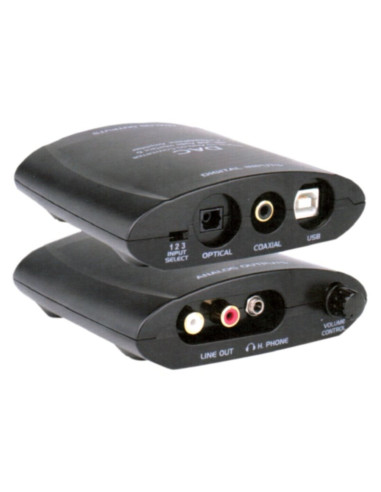 Convertitore audio digitale/analogico con regolazione volume e USB