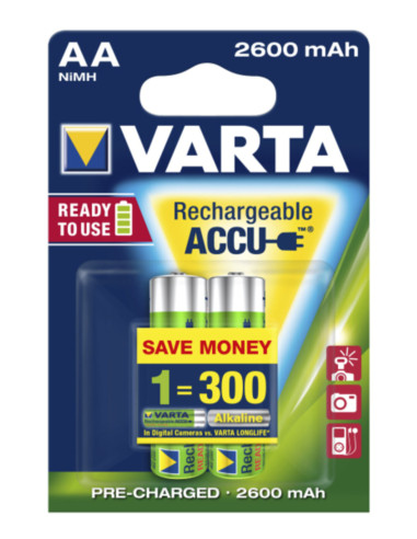 Batteria ricaricabile AA 2600mAh blister 4pz