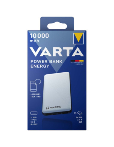 Power bank energy 10000mAh out 1x usb-c 3A / 2xusb 2.4a