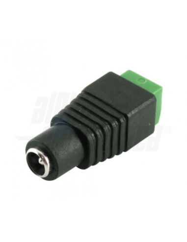 Spina alimentazione dc 5,5/2,1mm con morsetti a vite