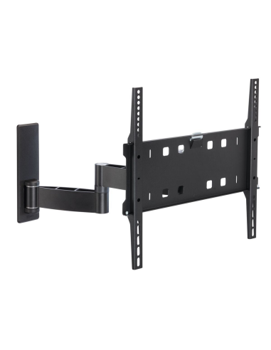 Supporto a parete doppio snodo 32"÷55" max 35kg con blocco sicurezza nero