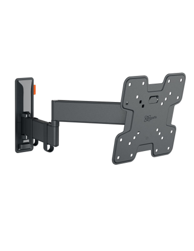 Supporto TV universale doppio 19"÷43" max 15kg snodo girevole nero