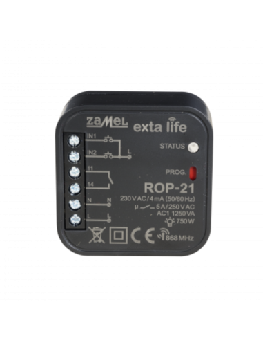 Exta life - ricevitore radio 1ch incasso 230VAC monstabile/bistabile/temporizzato