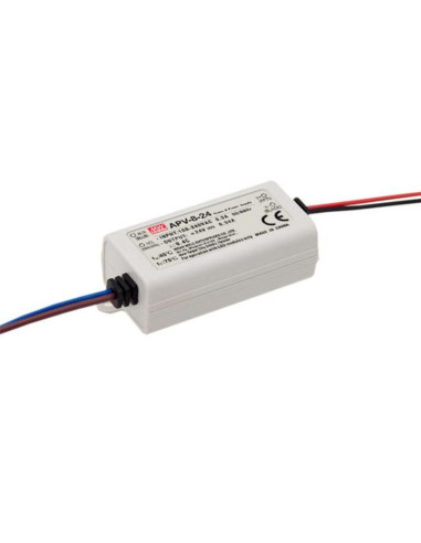 Alimentatore AC/DC enclosed LED tensione costante 12Vdc 8W 0,67A