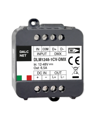 Driver LED 1ch bus+dimmer+fader dmx constant voltage input 12-48VDC