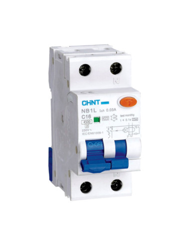 Magnetotermico differenziale 4,5kA 1p+N 25A 30mA Curva C Tipo A