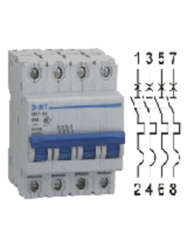 Interruttore MT 4,5kA 4p 25A Curva C