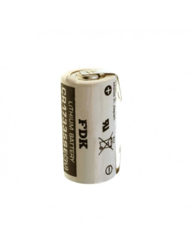 Batteria fdk 2/3a CR17335Se 3V 1800mAh 33,9x16,5 con pagliette