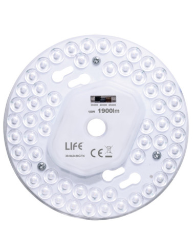 Modulo LED con magnete 220Vac 18W 1900lm 3000k/4000k/6500k