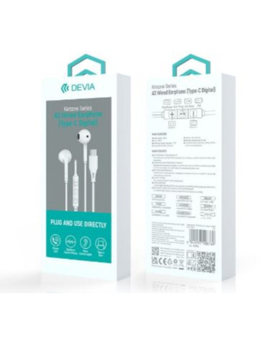 Auricolari con microfono con spina USB-C compatibile Android e Apple