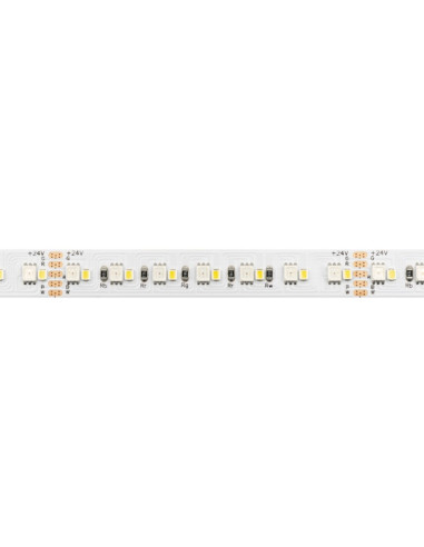 Striscia LED 24Vcc 19,2W/m RGB + 6000k ip20 10mm 224 led/m