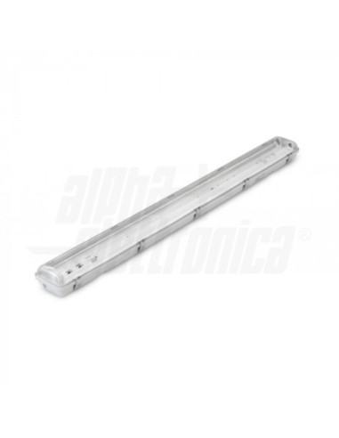 Plafoniera stagna 2tubi led t8 1,5m ip65 tubi non inclusi