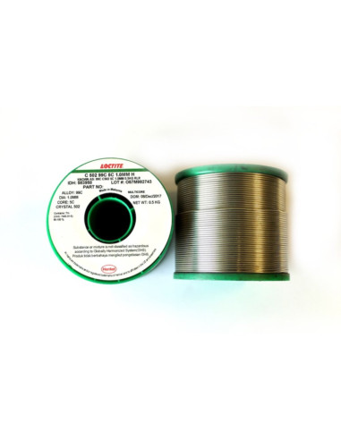 Stagno filo 99c 502 5c - ⌀1mm 500gr lega 99c sn99,3/cu0,7 fusione 228/243°