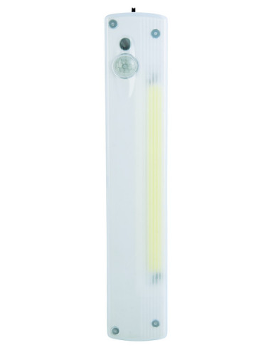 Lampada LED 3W a parete con sensore PIR a batterie 3x AAA bianca