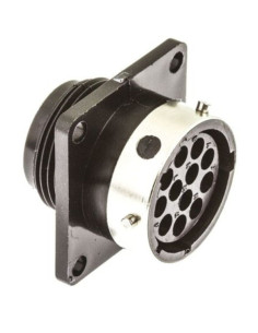 Plastic circ. metal coupl. conn. 12 pos.