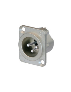 Xlr maschio pannello 3poli nichel contatti argento serie dlx