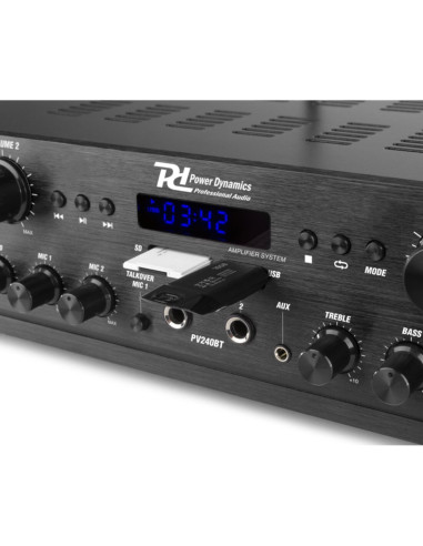 Amplificatore 4/8Ω 4 zone 400w FM/BT/USB