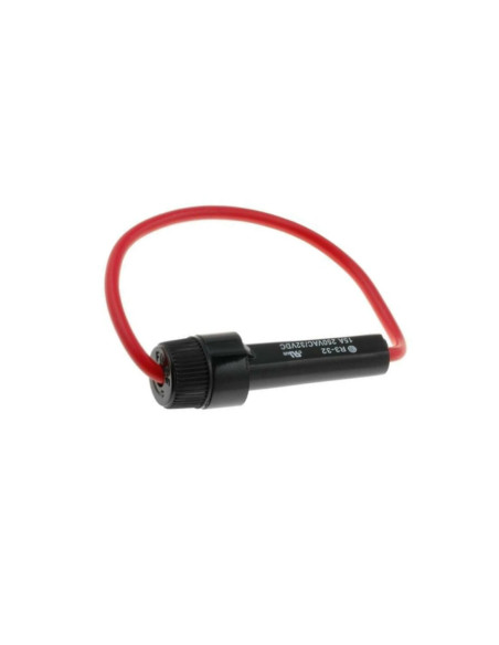 Portafusibile volante cilindrico 5x20 max 15A 250vac/32VDC