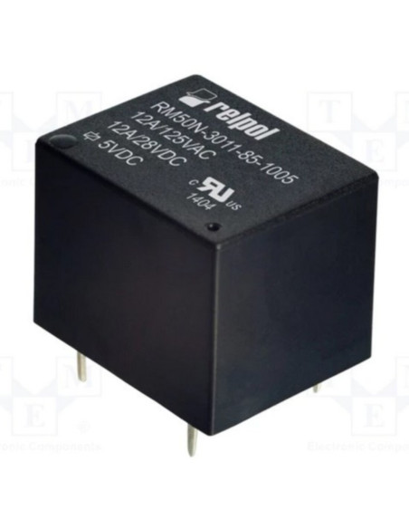 Rele' elettromagnetico 12VDC 1 scambio 12A Relpol