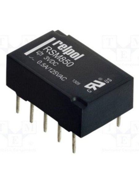 Rele' DPDT 24V dc 0,5A da circuito stampato