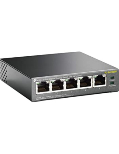 Switch 5 porte gigabit 10/100/1000 (4 PoE)