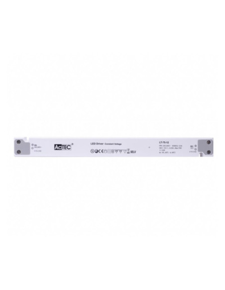 Alimentatore LED 12V 75W slim actec LT-75-12