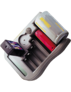 Tester per batterie AA, AAA, C, D, 9V e bottoni - LCD...