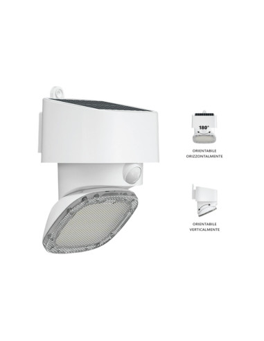 LED solare multifunz/orientabile 2000lm