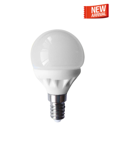 Lampada LED E14 220V 6W 2700k 470lm 270° bianco caldo