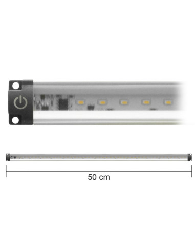 Barra LED 5W 4000k 50cm ultra piatta con...