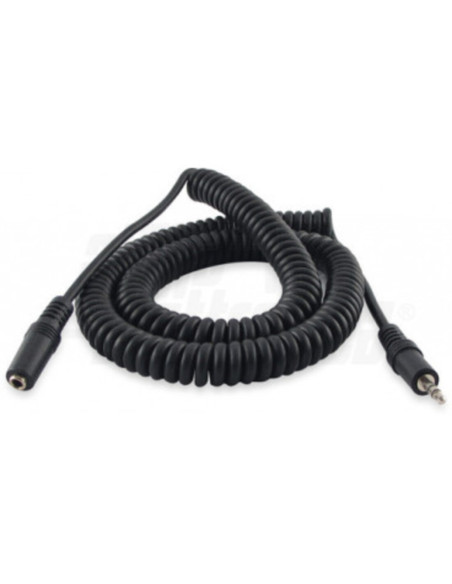 Cavo 2,5 m spina/presa jack 3,5 stereo spiralato