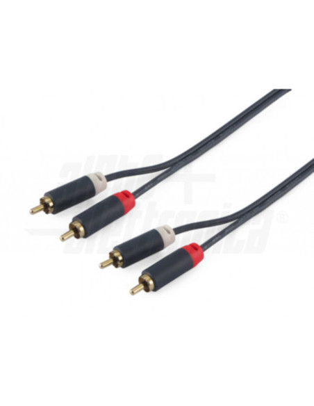 Cavo audio 2rca/2rca premium 3m