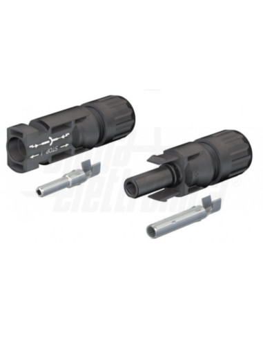 Coppia m+f connettori  mc4 orig crimpare cavo...