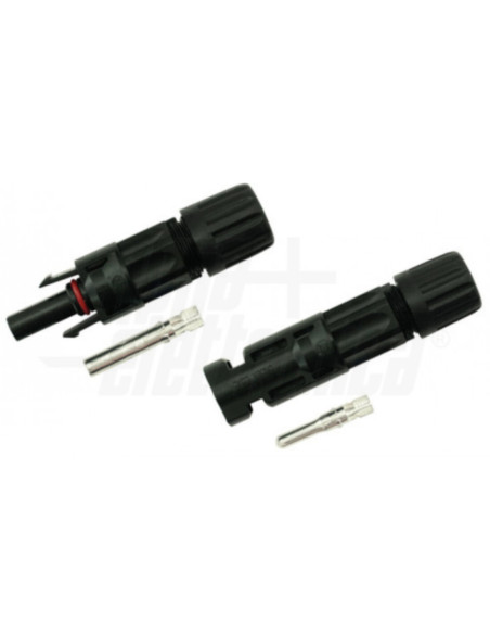 Coppia m+f connettori  mc4 cavo 4/6mm² 1500V