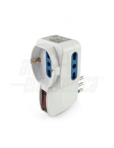 Adattatore tripla bipasso universale con spina...