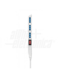 Multipresa slim 3p 10/16a c/int bianca 2