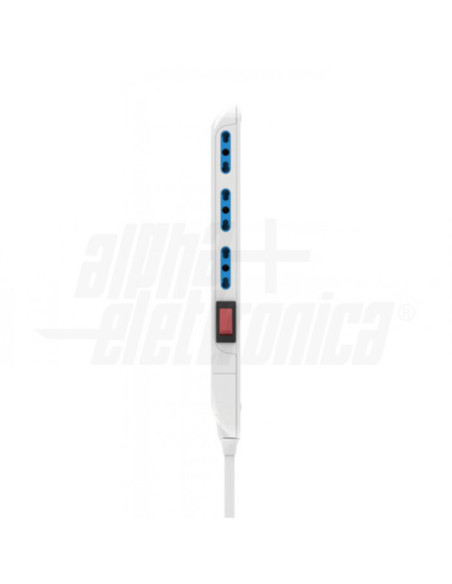 Multipresa slim 3p 10/16a c/int bianca