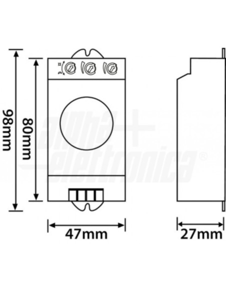 Sensore movimento micro-onde 12/24VDC