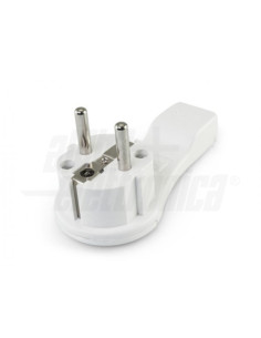Spina Schuko piatta 16A 250V slim bianca