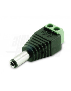 Adattatore da spina DC 5,5/2,5mm con morsetto