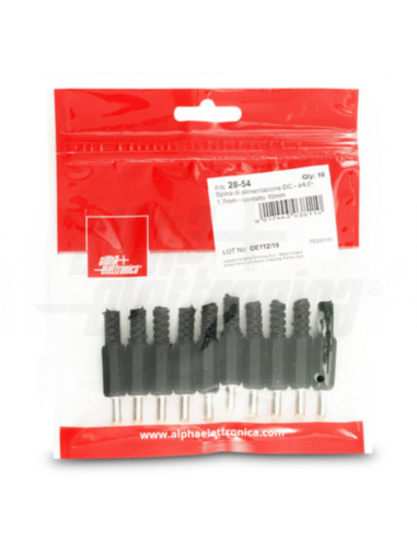 Spina alimentazione DC ⌀4,00-1,7mm contatto 10mm