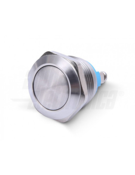Pulsante momentaneo antivandalo NO IP65 ⌀19mm 1p spst-off/(on)