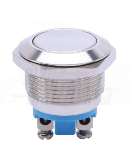 Pulsante momentaneo antivandalo NO IP65 ⌀19mm 1p spst-off/(on)