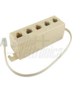 Ciabatta telefonica 5 prese 6p4c