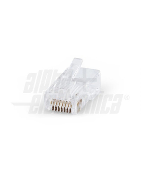 Connettore RJ45 Cat.5e UTP passante per cavo rigido