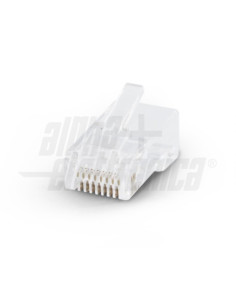 Connettore RJ45 Cat.6 UTP passante per cavo rigido awg24/26